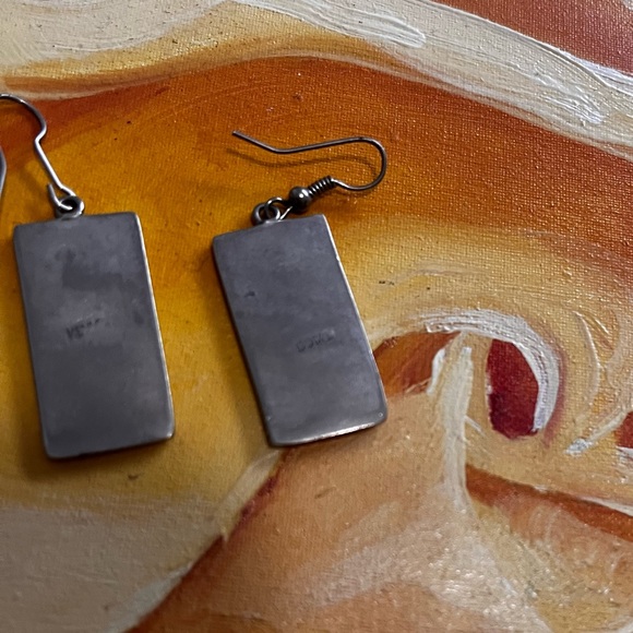 Mexican Alpaca earrings - Picture 4 of 4